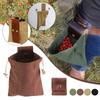 Outdoor Foraging Case Bag PU Leather Bushcraft Bag Vegetable Harvest Garden Fruit Picking Waist Tools Storage Hanging Pouch Camping