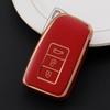 Golden-edged TPU Car Remote Key Cover Case Shell Fob For Lexus NX GS RX IS ES GX LX RC IS UX 200 250 260 300 350 LS 450H 300H Car Accessories
