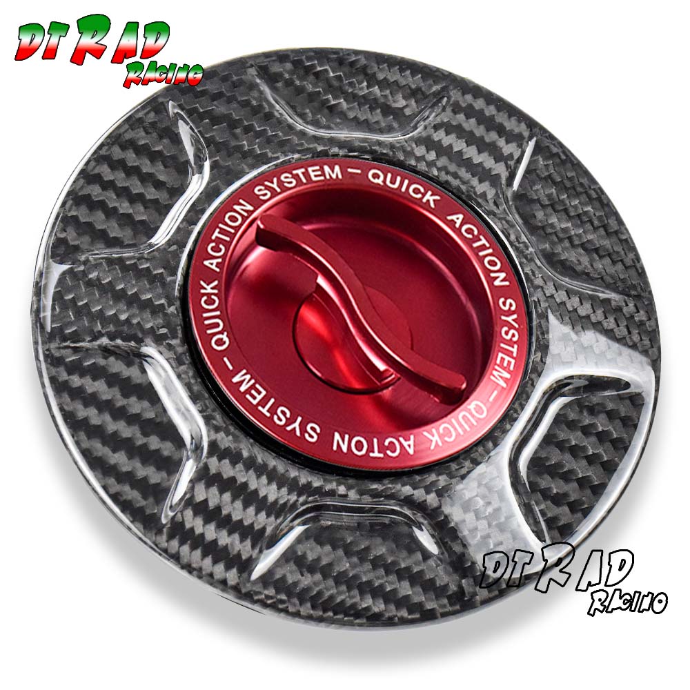 For TWM Quick Action Carbon Fiber Fuel Filler Cover For DUCATI MULTISTRADA V2/S V4/S V4 PIKES PEAK Key Lockable Petrol Tank Cap