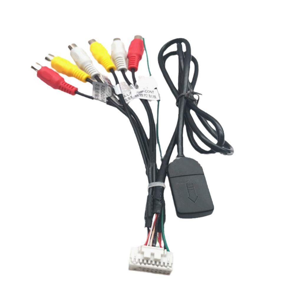 20-контактный разъем для автомобильного стереорадио RCA-выход Aux-проводка, жгут проводов, кабель для проводки, адаптер 4g, автомобильный разъем, слот для кабеля, сабвуфер, радио X2t7
