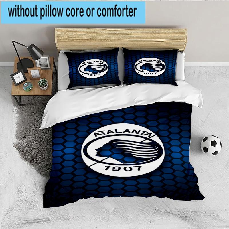 Atlanta Football Club 3PCS Bedding set,Ideal for 1pc Duvet Cover And 2pcs Pillowcases Perfect for Fan gift,Ideal for Bedroom, Dormitory