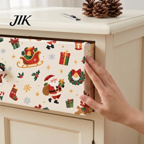 DIY Holiday Wall Splicing Paper Christmas Nutcracker Self-Adhesive Stickers, Thick PVC Wallpaper with Ballerina, Xmas Tree & Room Decor for