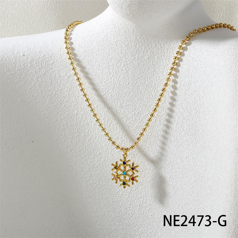 Рождественская коллекция: Ожерелье из бусин с шармами в виде дерева, снеговика, Санты, оленя, венка, перчаток и носков