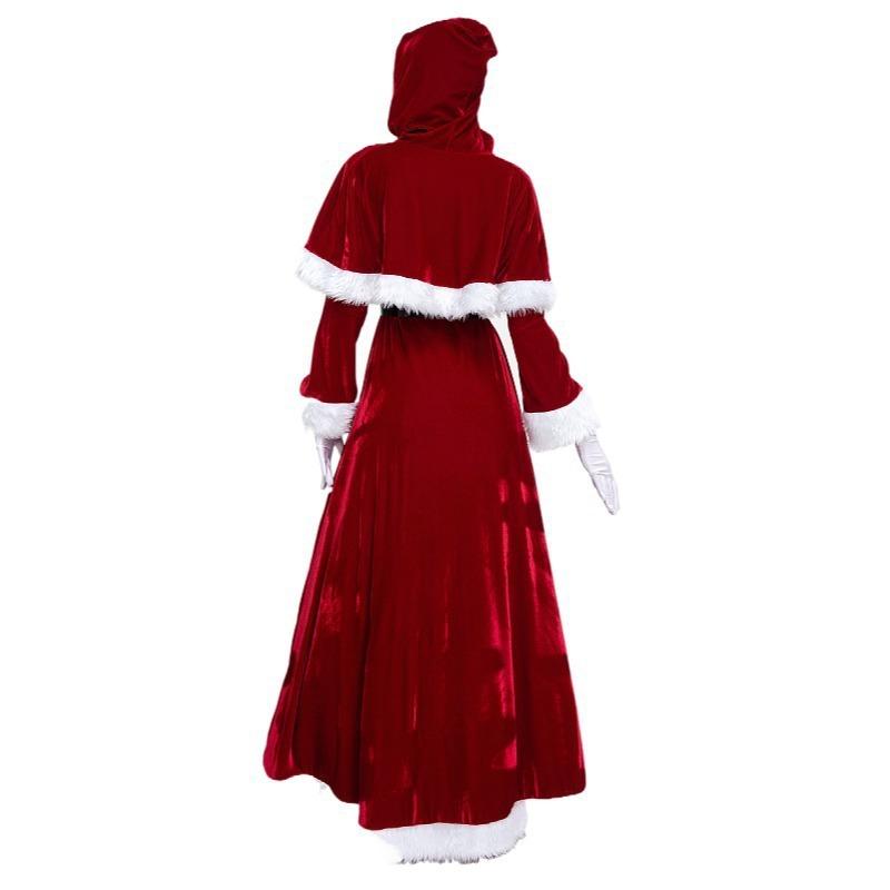 Новое Рождество Рождественская одежда Женская одежда для рождественской вечеринки Длинное платье Платье Одежда для вечеринки