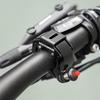 C-shaped bicycle bell - black