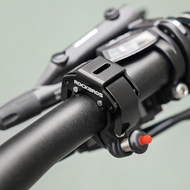 C-shaped bicycle bell - black