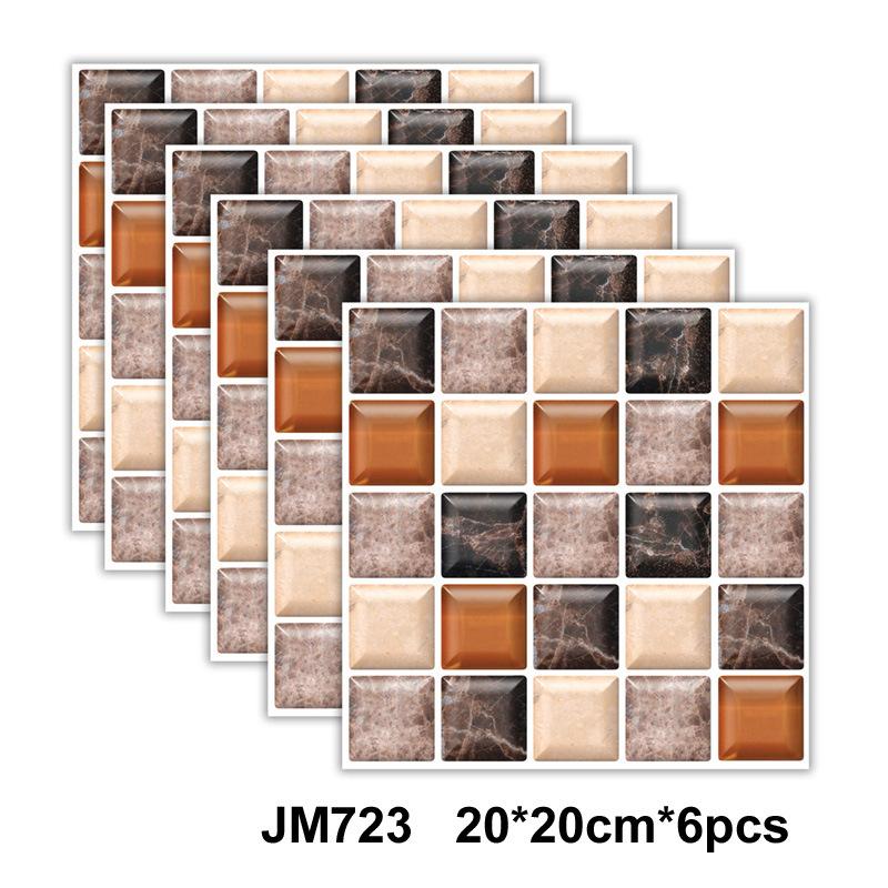 Самоклеящаяся мраморная настенная плитка - Водонепроницаемые наклейки для кухонных фартуков, ванных комнат, гостиных, Легко устанавливаются и снимаются