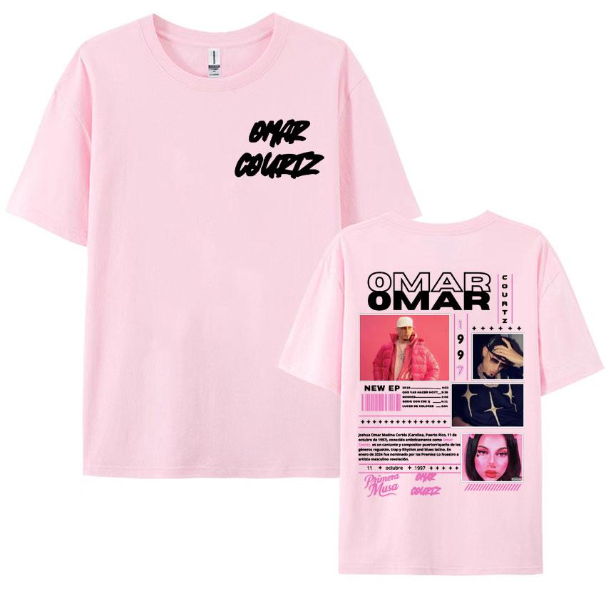 Rapper Omar Courtz Primera Musa Album Tour T Shirt Mens Womens Clothing Hip Hop Fashion Aesthetic Casual Short Sleeve Tshirts