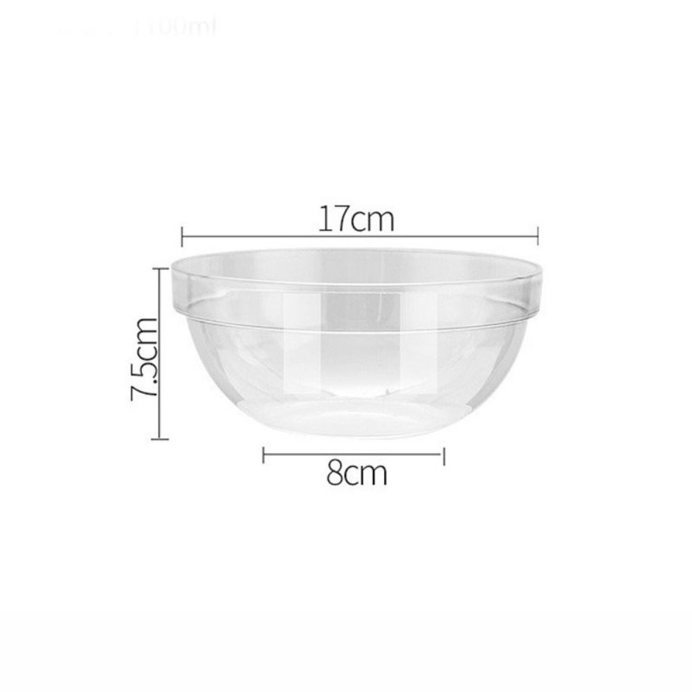 Thick Dessert Bowl Transparent Fruit Bowl Multipurpose Acrylic Salad Bowl  Kitchen