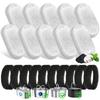 Dog Water Fountain Filter Replacement 6/12Pack Rectangle Carbon Filters for Large Capacity Automatic Pet Fountain