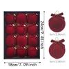 Assorted Colors Velvet Bow Baubles Striped Texture Hanging Bowknot Balls  Holiday Party