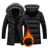 Winter Long Parkas Men Cotton Padded Clothing Fashion Casual Slim Thick Warm Mens Coats Fur Hooded Overcoats Male Clothes
