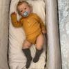50cm Reborn Boy Doll Liam Hand Rooted Hair Doll with 3D Painted Skin Veins Visible Doll Toys For Gift