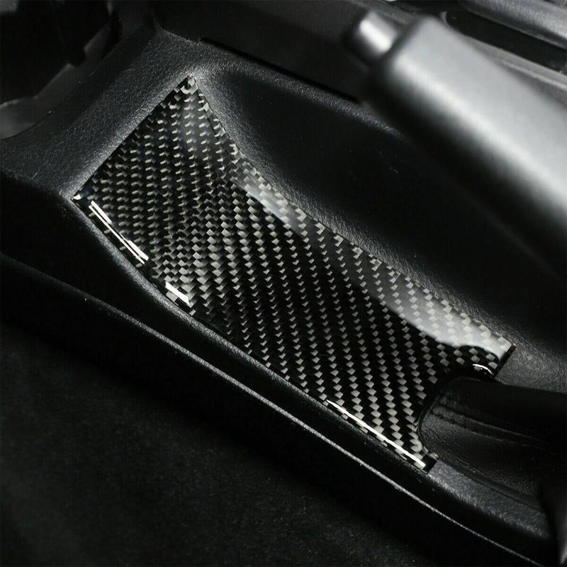 Carbon Fiber Handbrake Slot Decoration Sticker Cover Fit for Toyota Tacoma 2015-