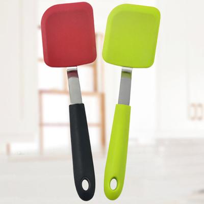Кухонная лопатка, термостойкая силиконовая длинная ручка для жарки рыбы, кухонная лопатка, лопатка, инструмент для выпечки