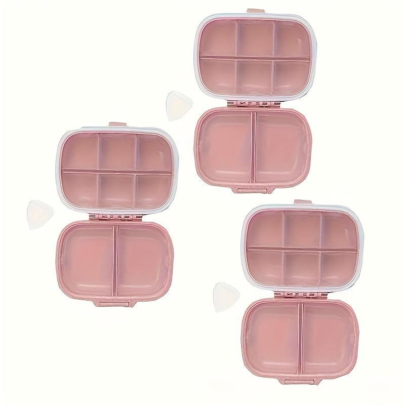 3 шт., герметичная коробка для таблеток с 8 отделениями, пластиковая влагостойкая коробка для таблеток, разделенная портативная коробка для хранения лекарств для путешествий