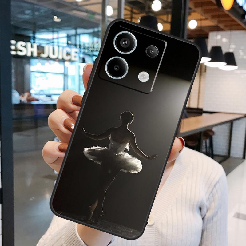 Чехол Балерина Танцовщица Для Xiaomi Redmi Note 14 Pro 10 11 12 13 15 Pro Plus Redmi 15 10C 12C 13C 14C 15C Обложка