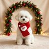 Reindeer Pet Christmas Scarf Ultra-Soft Fabric Pet Winter Warm Scarf  For Dogs Cats
