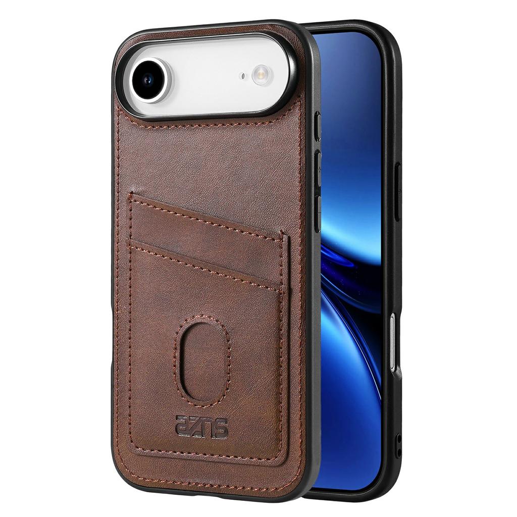 AZNS K1 Series For iPhone Air Case Calf Texture Anti-Drop PU+TPU Phone Cover