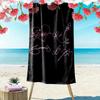 Blackpink Heartbeat Glow beach towel Beach towel for vacation photos Portable for travel Outdoor pool towel Absorbent bath towel swim