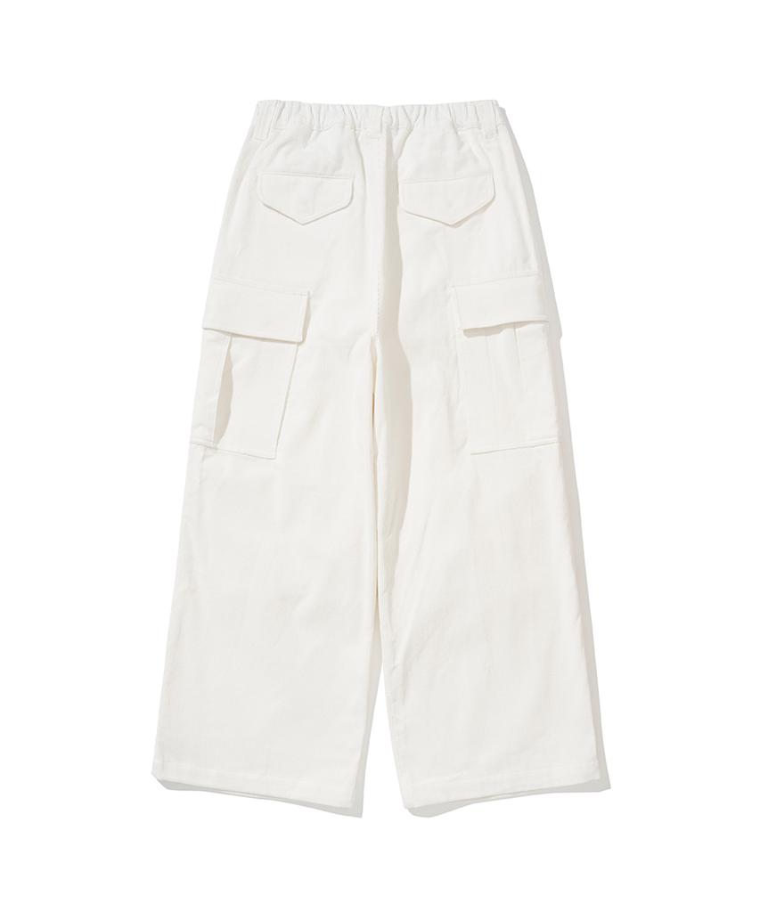ERER [Un] Corduroy Utility Carpenter Pants White