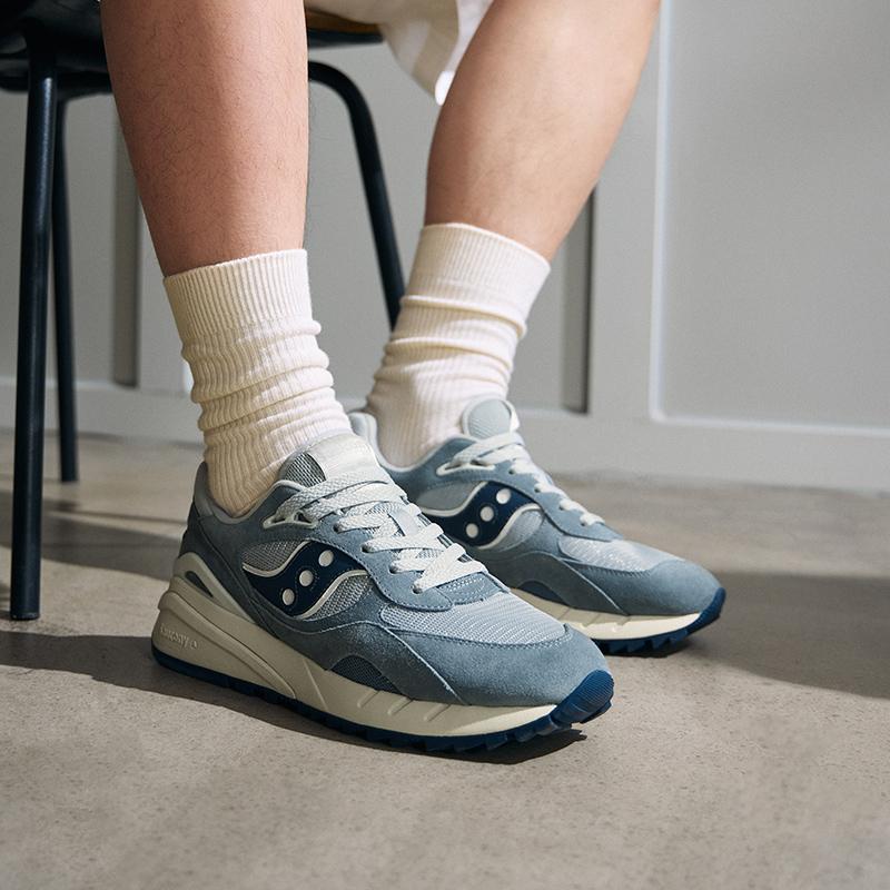 SAUCONY Shadow 6000 Re Повседневные Ретро Кроссовки Унисекс Сине-Серые S79050-6