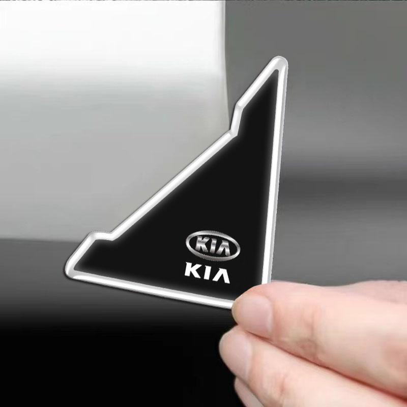 Car Logo Sticker Door Corner Collision Anti-scratch Protection For Kia Sportage Ceed Picanto Rio ProCeed Niro K7 K8 Ray XCeed K9FY1