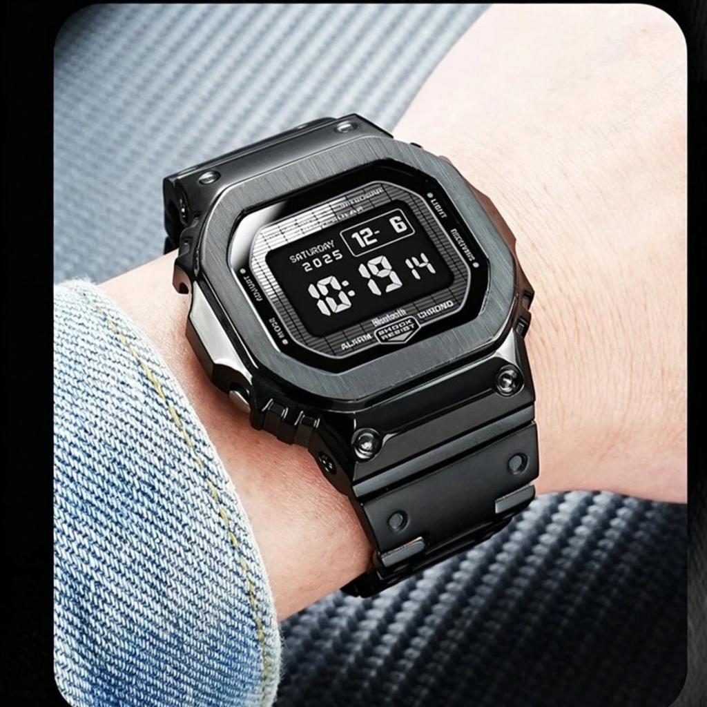 Новые аксессуары для модификации Casio Маленькие квадратные часы 3578 GW-BX5600 Металлический корпус Безель Ремешок из нержавеющей стали Мужские Черный/Золотой/Серебристый
