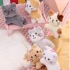 Брелок Котенок с Кривой Головой с Ключевой Пряжкой в Корейском Стиле, Подвеска в Виде Мультяшной Куклы, Украшение