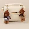 Plush Bear Keychain With Cartoon Animal Pendant For Bags And Gifts