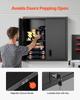 Metal Wall Cabinet, 76.2W x 31D x 76.2H cm, Steel Floating Hanging Storage Cabinet with Locking Doors and Adjustable Shelf for Garage, Basement,