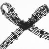 Полая музыкальная нота Лента Детальный тисненый узор Мягкая прочная ткань для DIY Вечеринки Свадьбы Упаковки Поделок Декорации Принадлежности