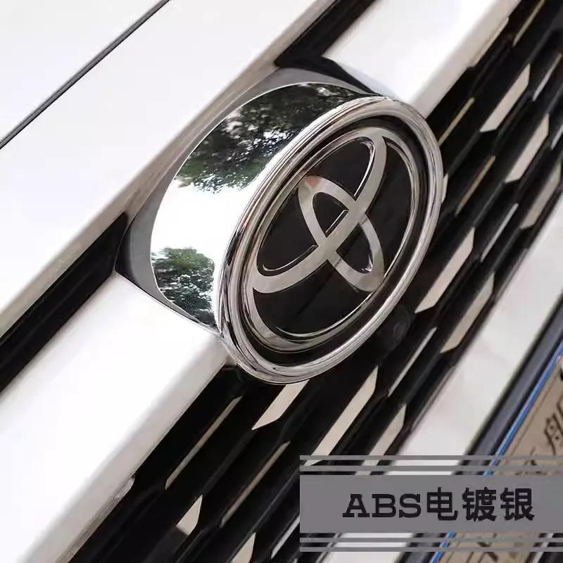 Car Front Frame Mark Grille Cover Trims ABS Grill Emblem Badge Logo Sticker Accessories For Toyota RAV4 XA50 2019-2023 CWH1 b12