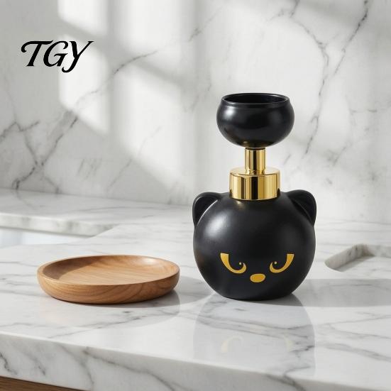 Забавный дозатор для мыла на кухню в виде кошачьей лапы, пенящийся дозатор, мультяшный, с нажимающими пузырьками, тематика Хэллоуина, домашние аксессуары, пополняемый, декоративный, для рук