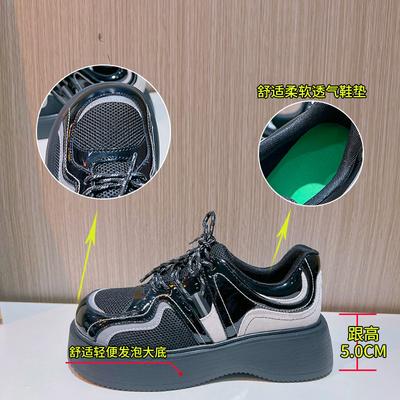 Женская обувь из натуральной кожи 2025 весна новая женская универсальная одинарная обувь платформа белая обувь женская повседневная обувь женщины