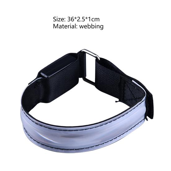 Портативная светящаяся повязка на руку Сверхяркая Износостойкая Регулируемая по плотности Светодиодная повязка на руку для бега