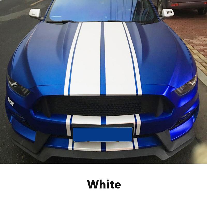 Для Ford Mustang 15-20 узор из углеродного волокна, полный кузов, гирлянда, декоративная наклейка, капот двигателя