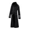 Fashion Mens Gothic  Hooded Trench Party Costume Tailcoat Long Sleeve Jacket