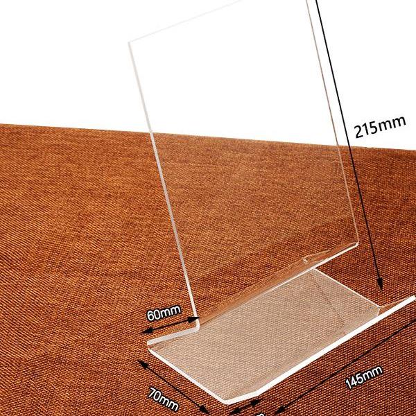 Акриловая вертикальная подставка для книг формата A4 и подставка для фотоальбомов - Прозрачная наклонная полка для книг и подставка для книг формата A5