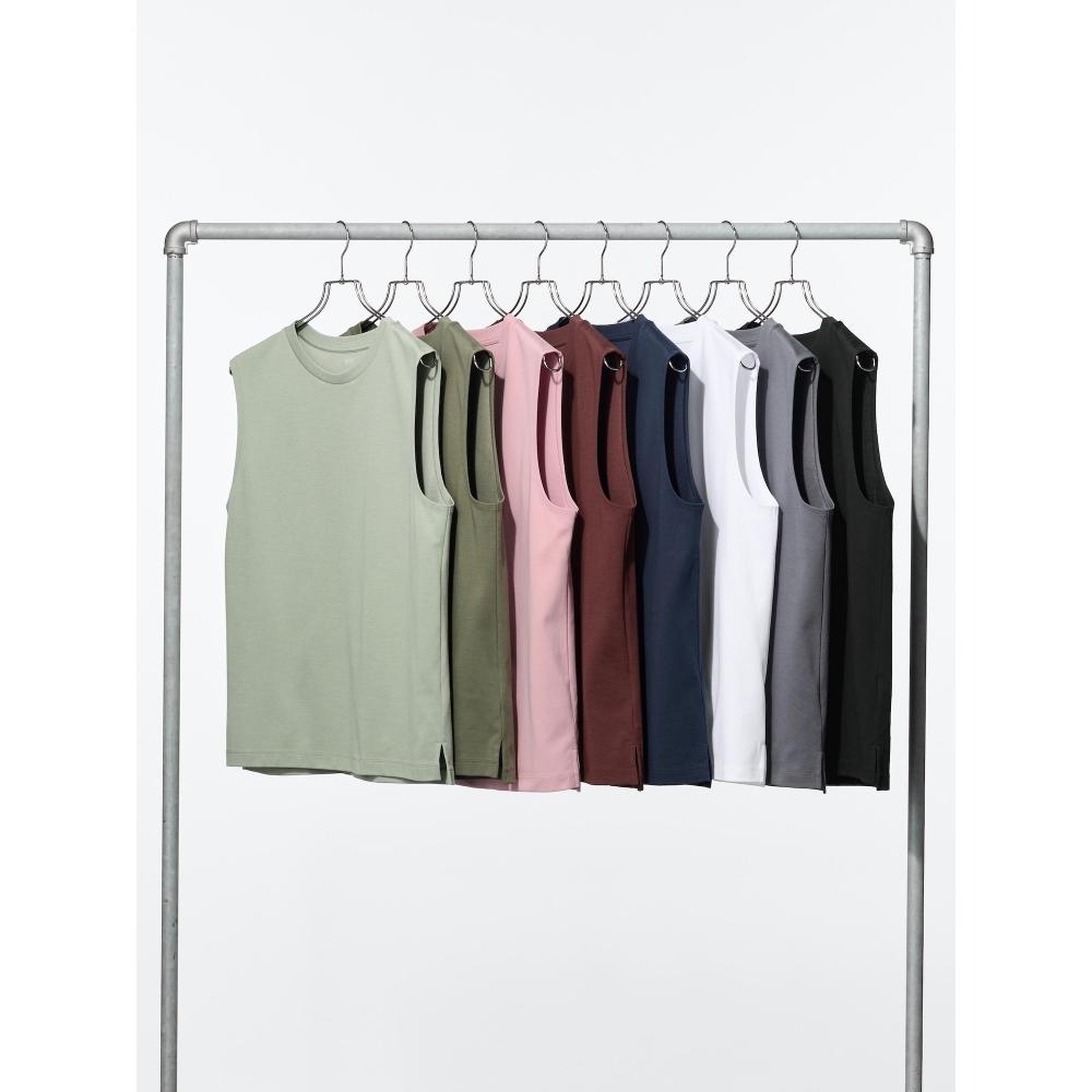 Uniqlo Японская хлопковая майка Air Rhythm без рукавов