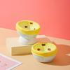 Hand-Painted High-Footed Egg Tart Cat Bowl - Anti-Tip Ceramic with Underglaze Color for Cervical Spine Protection.