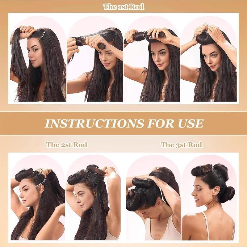 Ленивые щипцы для завивки без нагрева: Легкий европейский и американский Big Wave Sleep Styler для женщин