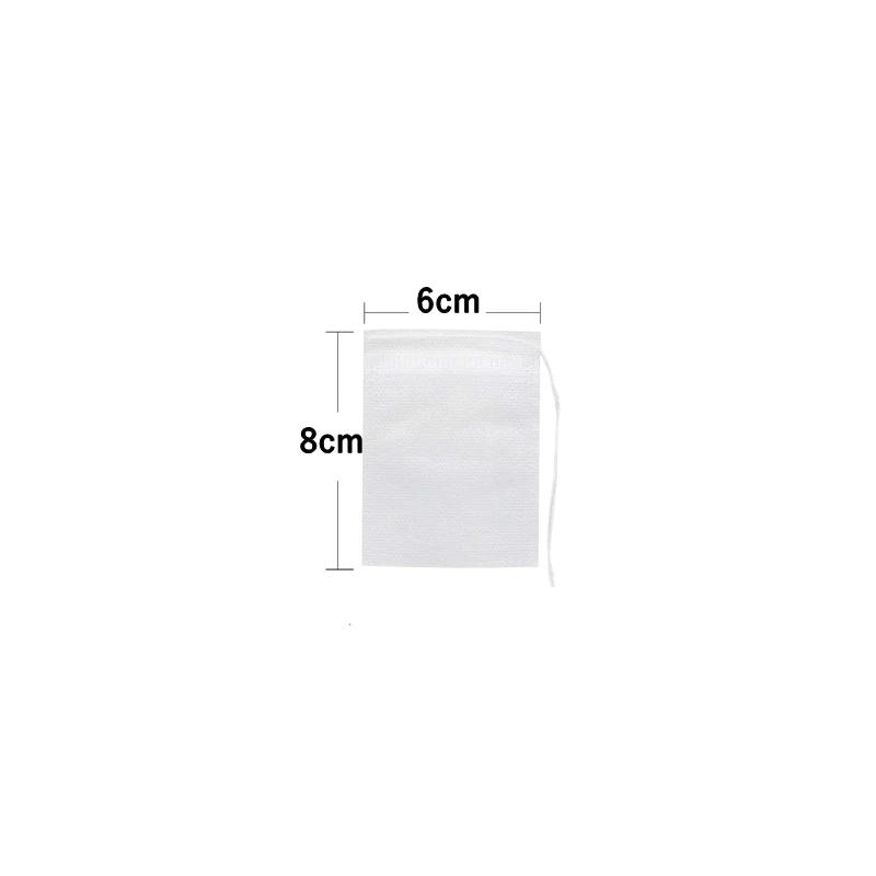 Одноразовые чайные пакетики Многоразмерные чайные пакетики для листового чая Пустой большой ароматный мешок на шнурке Фильтр-пакеты для кофе со льдом