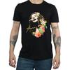Janis Joplin Mens Floral Pattern T-Shirt