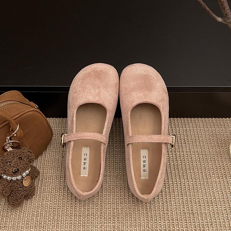 Lightweight and Breathable Retro French Flat-soled Single Shoes Women's 2025 New Spring Versatile One-pedal Mary Jane Single Shoes