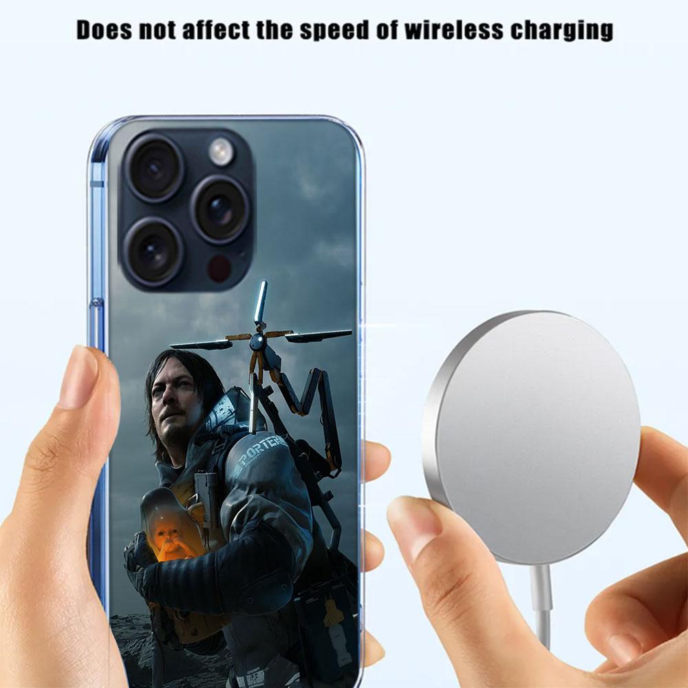 Чехол для телефона с игрой Death Stranding Для iPhone 17 Air 16 Pro 15 Pro Max 14+ Plus 16E 11 13 12 Mini XR X XS 7 8 SE 2020 Чехол Fundas