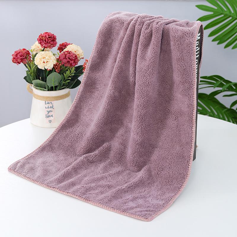 Быстросохнущее полотенце из кораллового флиса без ворса - Впитывающее полотенце для лица и волос, Идеально для домашнего использования или в качестве подарка