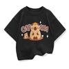 Capybara Pattern Girl T-Shirt Short Sleeve Girls' Summer Clothes Boys Girls Tops Tees Children's T-Shirt Fashion Girl Clothing