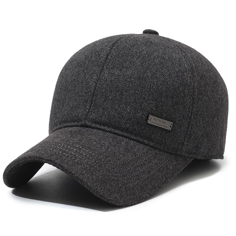 Бархатная толстая защитная кепка для ушей для людей среднего и пожилого возраста, теплая, морозостойкая, бейсболка, осенне-зимняя, мужская, для активного отдыха