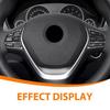 Carbon Fiber Steering Wheel Button Frame Trim Cover For BMW 3 Series F30 2013-18